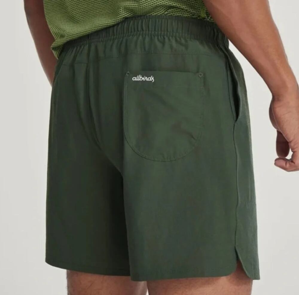 Allbirds Natural Run Shorts Performance Wear Pine Green Plus Size XXL